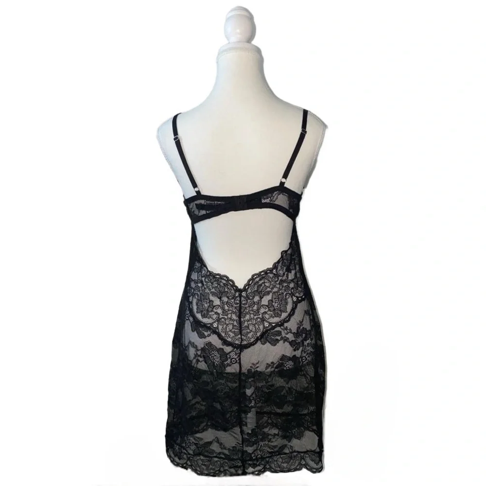 Victoria’s Secret- Sheer lace slip dress - Picture 2 of 5